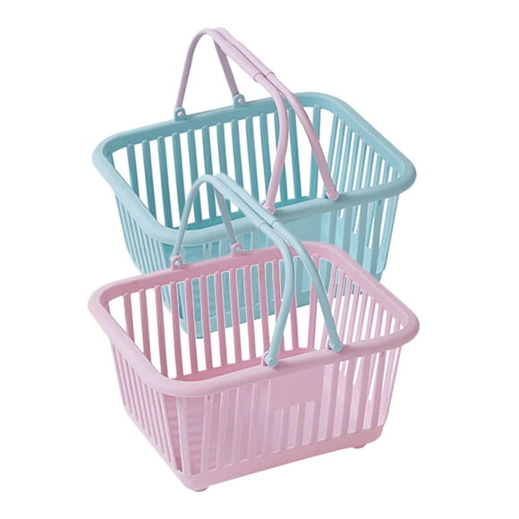 2 piezas Cestas de plástico Canasta de almacenamiento multipropósito Cesta de champú de ducha Cesta de almacenamiento de cocina
