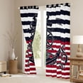 thumbnail image 3 of Homewish Cartoon Anchor Print Curtains Pack of 2 (42x84 Each), Black Red Stripe Line Curtains Blackout, Teens Kids Boys Girls Bedroom Curtains, Black Out Curtains Room Decor, 3 of 6