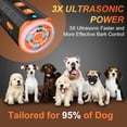 thumbnail image 4 of Dispositivo antiladridos para perros KECIRLE con 3 ultrasonidos, recargable, 4 of 8