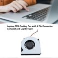 thumbnail image 2 of Replacement Laptop CPU Cooling Fan 4 Pin for ProBook 4530S 4535S 4730S 646285‑001 641839‑001, 2 of 4