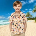 thumbnail image 2 of Pitauce Hawaiian Shirts for Boys, Short Sleeve Button Down Shirt, Summer Tropical Beachwear for 2-15 Years, 2 of 9