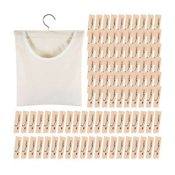 Bolsa Práctica para Pinzas de Ropa, Bolsa de Lona Semicerrada para Guardar Pinzas de Ropa, Organizador de Almacenamiento Colgante para Ropa