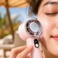 thumbnail image 4 of Portable Handheld Fan Rechargeable | Personal Cooling Fan for Travel and Daily Use | Blue Mini Handheld Fan, 4 of 9