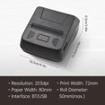 thumbnail image 3 of Portable 80mm Thermal Receipt Label Printer Wireless BT Mobile Bill ESC POS Print Command Compatible with Android iOS Windows System for Small Business Restaurant, 3 of 8