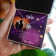 thumbnail image 3 of To My Wife My Heart is Full Infinity Knot Necklace Message Card, 3 of 7