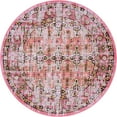 thumbnail image 4 of Unique Loom Lucerne Collection Area Rug - Musegg (5' 3" Round Pink/Brown), 4 of 11
