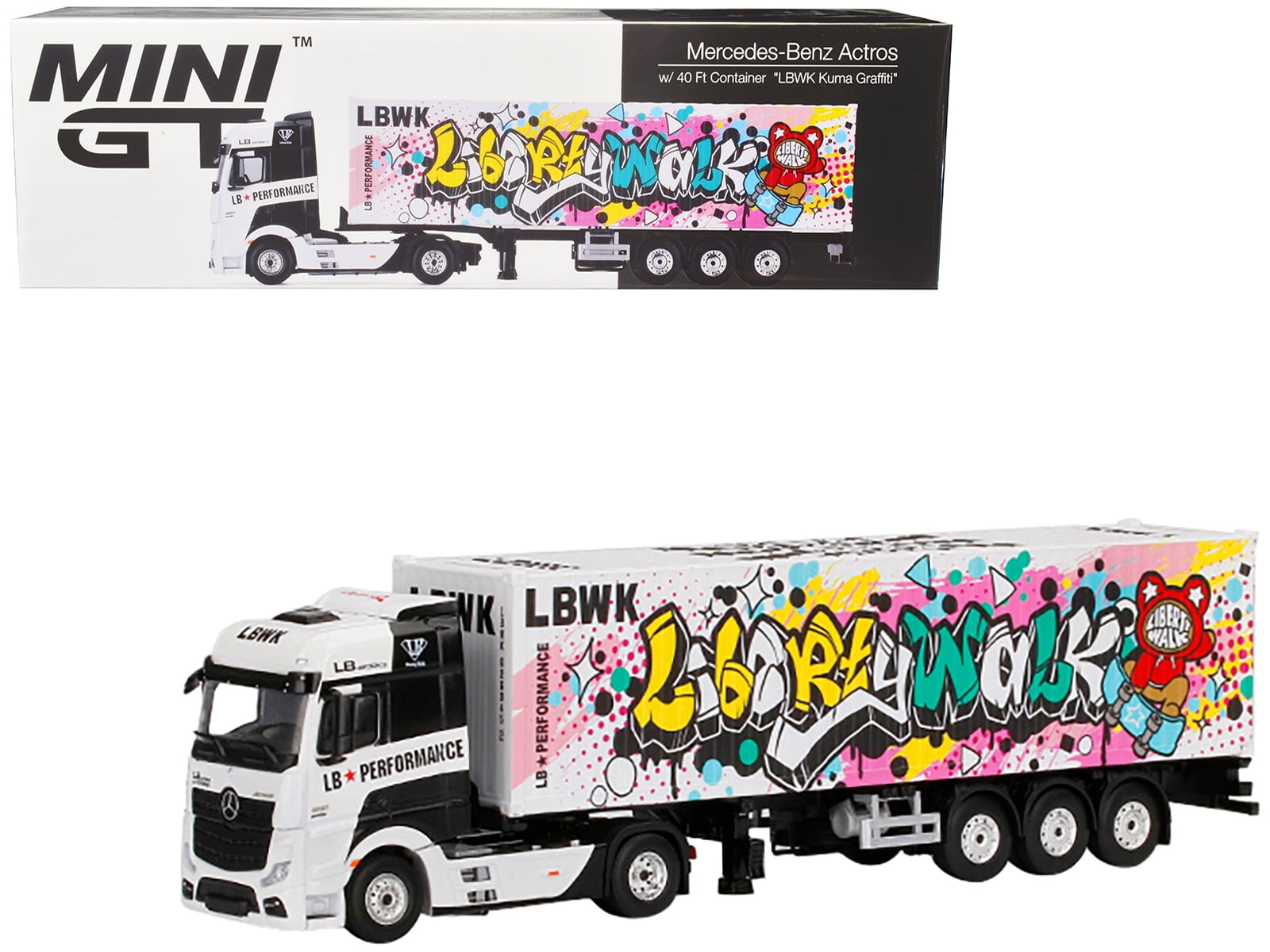 Diecast Mercedes Benz Actros with 40' Container 