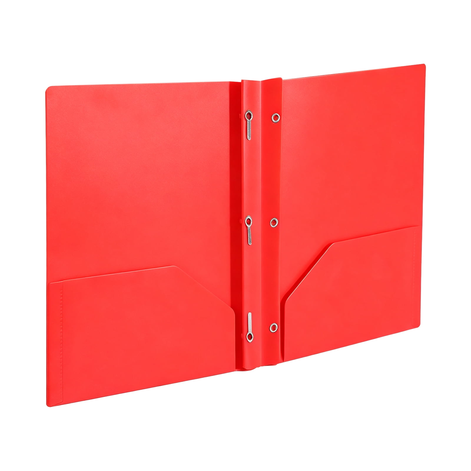 Student A4 L-Shape File Folder dureble Plastic Paper Organizer for Schol Exam Papers & Office Reports 1pc for K-Red