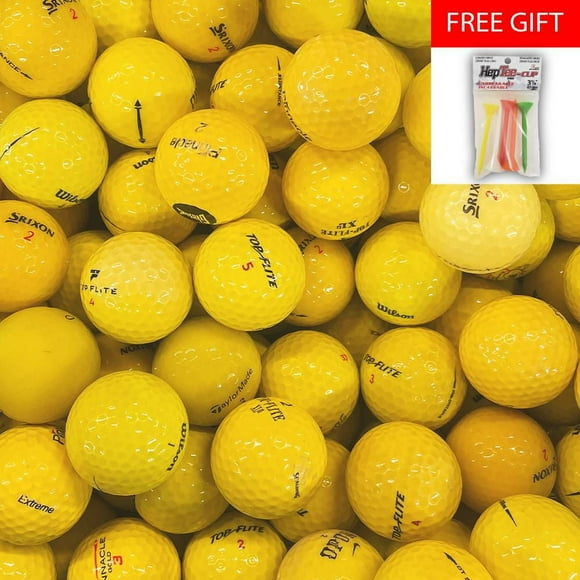 Mulligan - 77 Mix AAA Recycled Used Golf Balls, Yellow