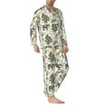 thumbnail image 2 of Goofa Vintage Animals Palm Tree for 2-piece Loungewear Set Men’s Sleepwear Set Soft PJs Cozy loungewear Comfy Sleep Set Winter Pajamas-Large, 2 of 7