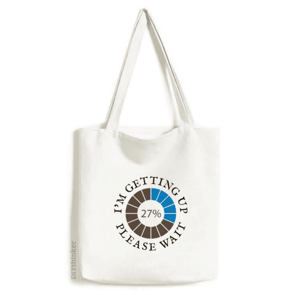 Get Wait Buffer Requests Art Deco Fashion Tote Canvas Bag Shopping Satchel Casual Handbag