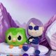 thumbnail image 2 of 25cm/27cm Duolingo Peripherals Kawaii Purple Girl Owl Cartoon Animation Cute Stuffed Girls Plush Toys Children Birthday Gifts, 2 of 5