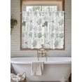 thumbnail image 7 of Tier Curtains 45 Inches Long, Sage Green Coastal Window Treatment Curtain Drapes, Nautical Summer Beach Coral Sea Turtle Small Curtain Drapes for Bathroom Laundry Room, 27.5"x45", 2 Panels, 7 of 7