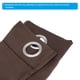 thumbnail image 4 of Cortinas Cortas Uxcell, 29"W x 35"L Cortina Media de Ventana Francesa 2 Paneles, Marrón, 4 of 6