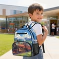 thumbnail image 3 of KUIFORTI Red Train Toddler Backpack Boys Kids School Bag with Multiple Organizer Pockets Adjustable Straps 13.5 Inch for Preschool Kindergarten Back to School Gifts, 3 of 7