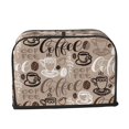 thumbnail image 3 of Funda para tostadora LUVOADALA, diseño marrón café, impermeable, 3 of 7