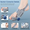 thumbnail image 4 of Bunion Corrector for Women & Men Big Toe, Adjustable Knob Bunion Splint for Pain Relief, Hallux Valgus Correction, Grey, 4 of 11