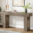 thumbnail image 5 of GVN Console Table, Entryway Table, 63 Inches Farmhouse Console Table – Extra Long Narrow Sofa Table Behind Couch, Grey, 5 of 9