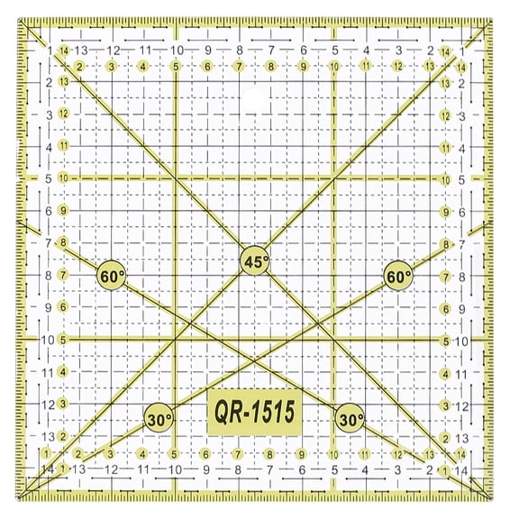 Clispeed 1-Pack Plastic Sewing Measuring Ruler for Quilting, Crafting, Fabric Projects, Multi-Purpose Tool for Sewing and