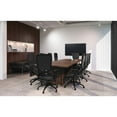 thumbnail image 2 of Lorell Prominence 2.0 Half-Racetrack Conference Tabletop Mahogany Racetrack, Laminated Top - 60" Table Top Width x 48" Table Top Depth x 1.50" Table Top Thickness - Assembly Required, 2 of 7