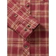 thumbnail image 6 of Alimens & Gentle Mens Flannel Shirts Casual Button Down Long Sleeve Plaid Shirts With Pocket Regular Fit Cloth For Winter, 6 of 8