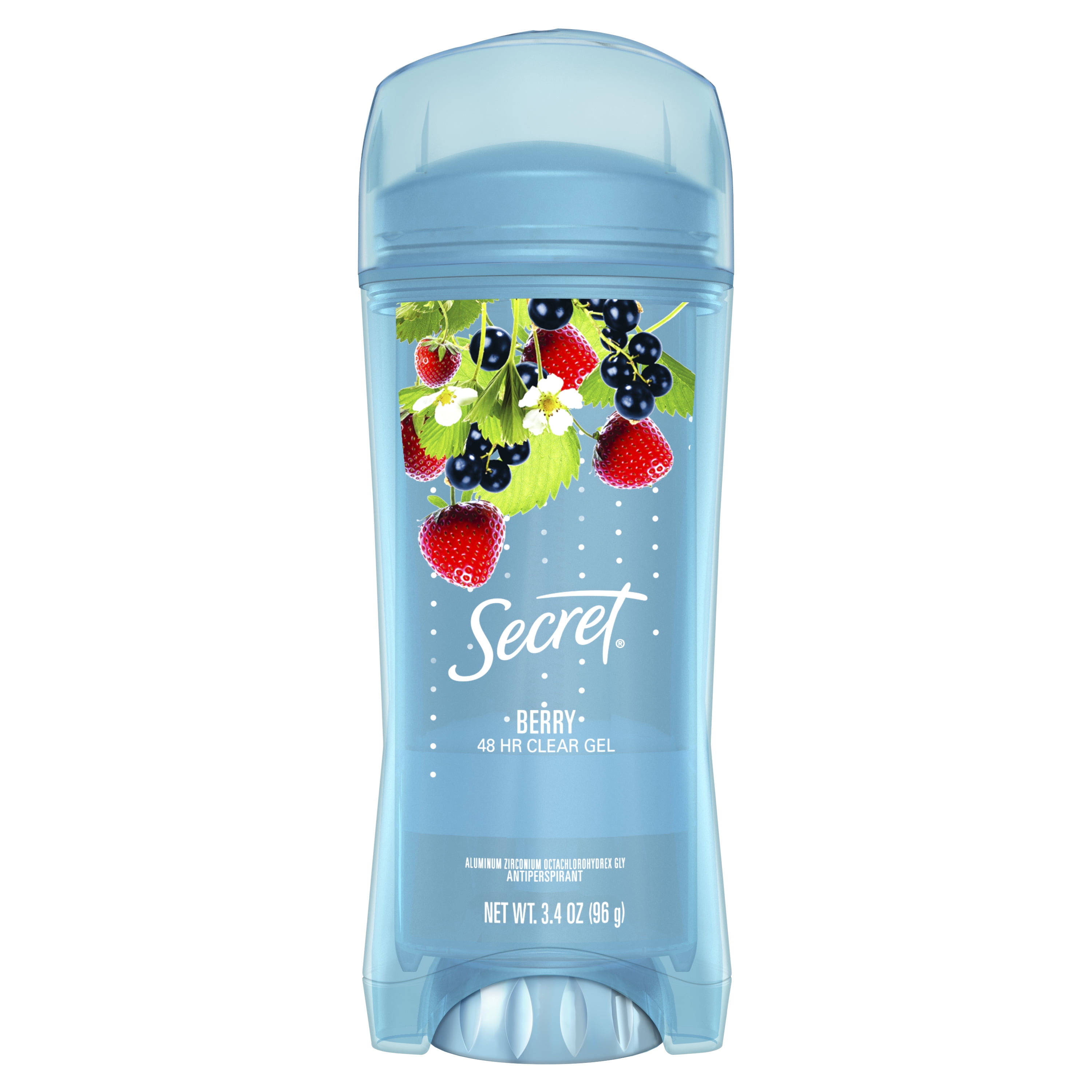 Secret Fresh Antiperspirant Deodorant Clear Gel, Berry, 3.4 oz