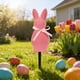 thumbnail image 1 of Estacas del jardín de conejos de Pascua - Decoraciones exteriores flocadas para decoración de jardín y fiesta de primavera, PVC multicolor de 9,44 pulgadas, 1 of 6