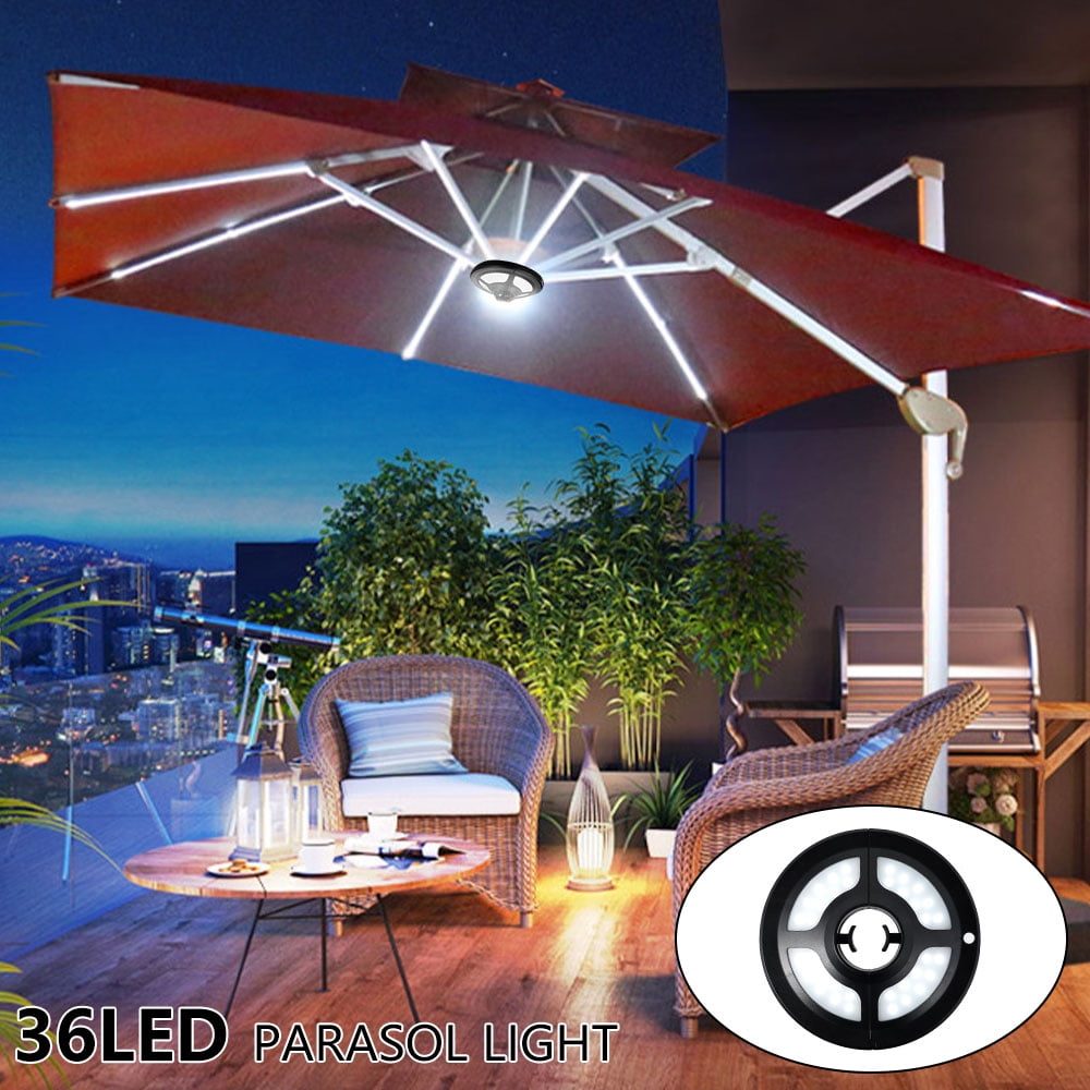 Cordless 28 LED Umbrella Lights 3 Level Dimming Parasol LED Light Umbrella Pole Patio Tents Lighting Pure White Light Campsite Hanging Lamp Black Cordless 28 LED Umbrella Lights 3 Level Dimming Parasol LED Light Umbrella Pole Patio Tents Lighting Pure White Light Campsite Hanging Lamp Black