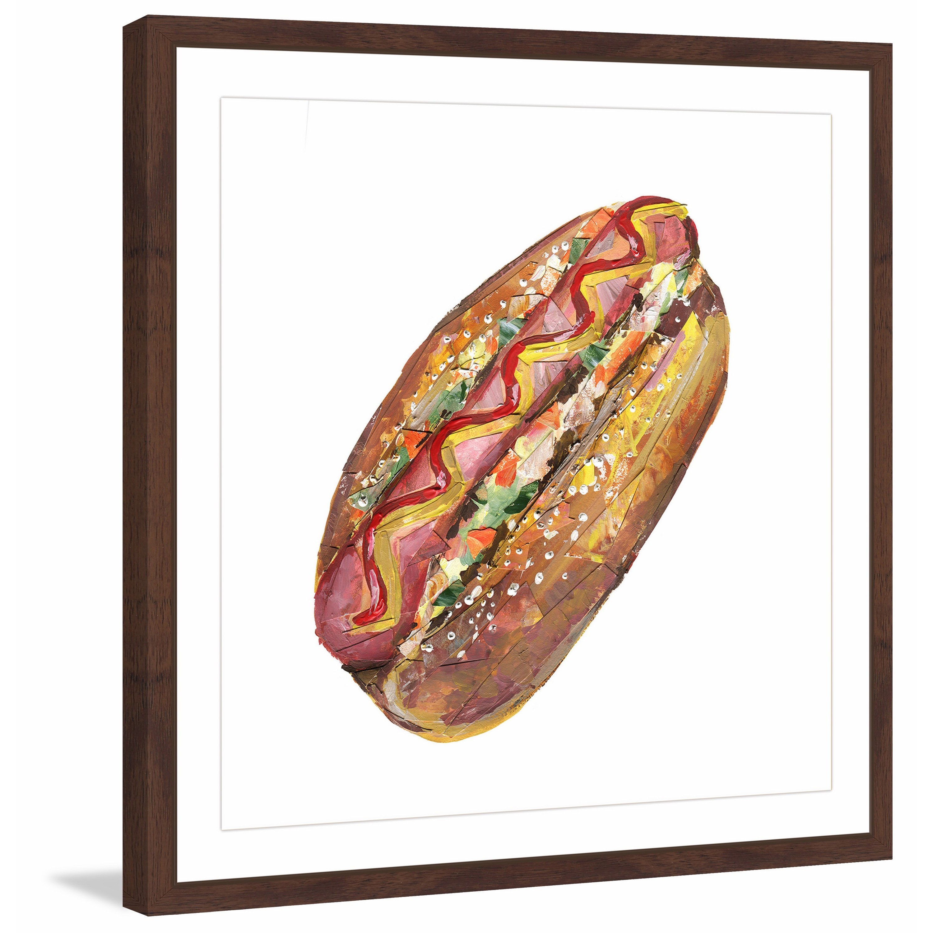 "Ultimate Hot Dog" Framed Painting Print