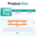thumbnail image 2 of Uxcell Money Bands, Dollar Bill Wrappers Self-Adhesive Money Straps Self Sealing Bill Straps Sleeve Orange, 2 of 7