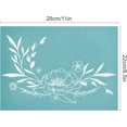 thumbnail image 2 of 11x8.6 Inch Self-Adhesive Silk Screen Printing Stencil Reusable Pattern Stencils Flower & Plant, 2 of 7
