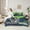 Green Blue, variant on jejeloiu Denver Bedding Comforter Set,7pcs,Rugby Sports Queen Bedding Sets,American Ball Sport Queen Sheet Sets,Breathable Room Decorative Reversible