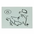 thumbnail image 1 of Zodiac Taurus Cutting Board, Esoteric Composition with Abstract Bull Stars and Horoscope, Decorative Tempered Glass Cutting and Serving Board, Small Size, White and Black, by Ambesonne, 1 of 1