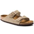 thumbnail image 1 of Cork Bottom Sandals Genuine Leather Double Breasted Flip Flops Retro For Men And Women-Vinsniv, 1 of 4