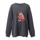 thumbnail image 4 of Sudadera de manga larga con estampado navideño informal con cuello redondo para mujer a la moda Fridja fhghd688, 4 of 4