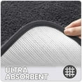 thumbnail image 3 of OEAKAY Bathroom Rugs,24"x43",Non Slip Shower Bath Room,Extra Soft and Absorbent,Bath Mats for Bathroom Floor,Machine Wash Dry Carpet Mat for Tub,24"x43"Dark Gray, 3 of 7