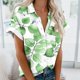 thumbnail image 4 of Mujeres Pantalones Cortos Impresos Blusas de Manga Corta Y Top Regular, Vestido de Moda de Verano Casual para Mujeres, 4 of 5