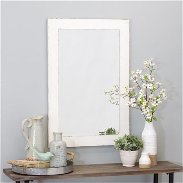 Morris Wall Mirror, White - 40 x 30 in.