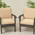 thumbnail image 2 of Noble House Hopewell Water Resistant Fabric Club Chair Cushions (Set of 2), 2 of 5