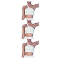 thumbnail image 2 of Yuarrent 2 piezas trajes de ejercicio sujetadores a prueba de golpes pantalones cortos a prueba de sudor con un hombro polainas crop tops Type1 NO1, 2 of 6