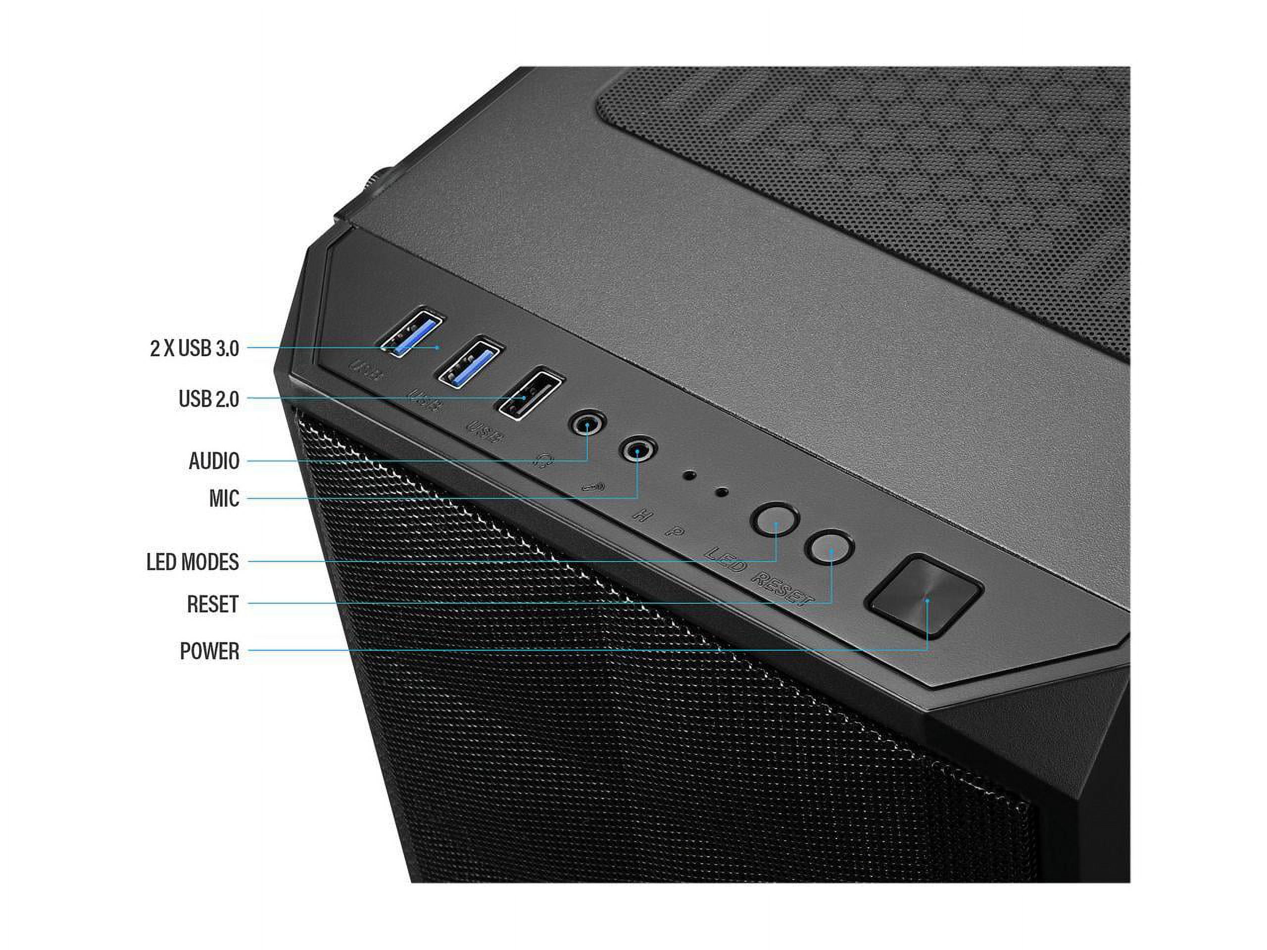 Odyssey Darkus V3 Custom Gaming PC, RGB LED Fans, Intel Core i5 upto 4.1GHz, 16GB DDR4 RAM, 1TB NVMe SSD, GeForce RTX 3050 6GB GDDR6, Wi-Fi, Windows 11 Pro