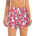 thumbnail image 2 of Pofeuu French Bulldog Print Women's Athletic Shorts Running Workout Shorts Tummy Control Quick Dry Gym Shorts with Pockets Double layer sports shorts-Small, 2 of 7