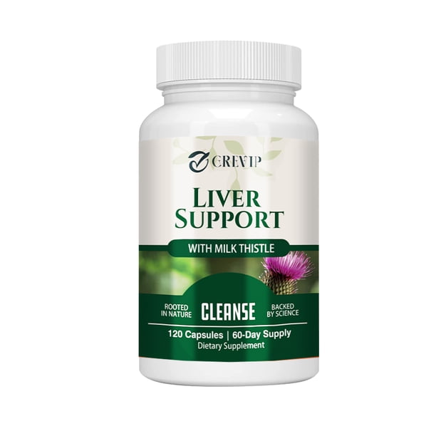 Apoyo hepático - con cardo mariano, alcachofa, raíz de diente de león - Desintoxicación hepática, digestión, antioxidante - 120 s