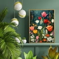 thumbnail image 2 of Wildflower Cross Stitch Kits for Adults - Stamped Crossstitching Kits Preprinted 11 Count Cross-Stitch Kit for Beginner, 11CT Prestamped Easy Pattern Needlepoint Kits Crafts for Decor, 2 of 7