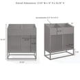thumbnail image 5 of Crosley Furniture Enzo Medium Vinyl Record Storage Stand Black, 5 of 13