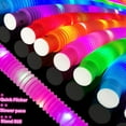 thumbnail image 6 of Byseng Glow Sticks Pop Tubes Necklaces Bracelets Light Up 12 Pack, 6 of 9