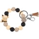 thumbnail image 1 of Pulsera de llavero con cuentas de silicona, borla y hebilla de metal, 1 of 8