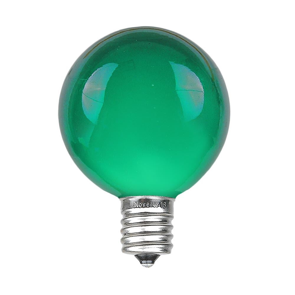 Novelty Lights 25 Pack G40 Outdoor Globe Replacement Bulbs, C7/E12