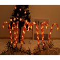thumbnail image 2 of Luces navideñas de bastón de caramelo, luces marcadores de camino de bastón de caramelo para exteriores, 2 of 8