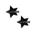 thumbnail image 4 of 2Pcs Non-trace Épingles à Cheveux Matériau Robuste Simple Charmant Coiffeuse Clip Style à la Mode Approvisionnement pour Bébé Femmes Filles pentagram Noir, 4 of 8